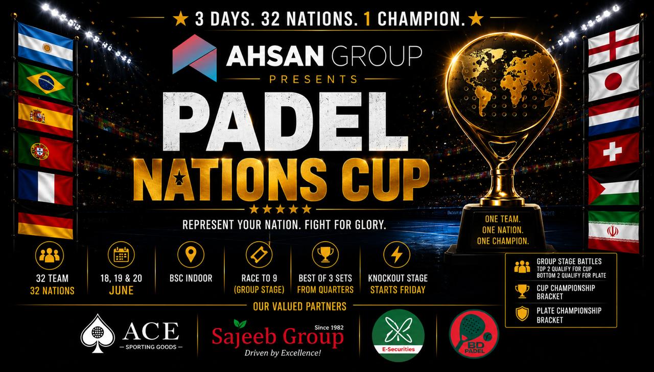 Padel Nations Cup 2026 — Represent Your Nation. Fight for Glory.